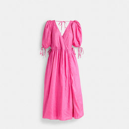 Restored Long Dress With Ties