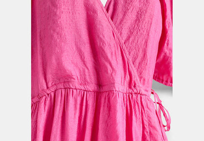 Restored Long Dress With Ties