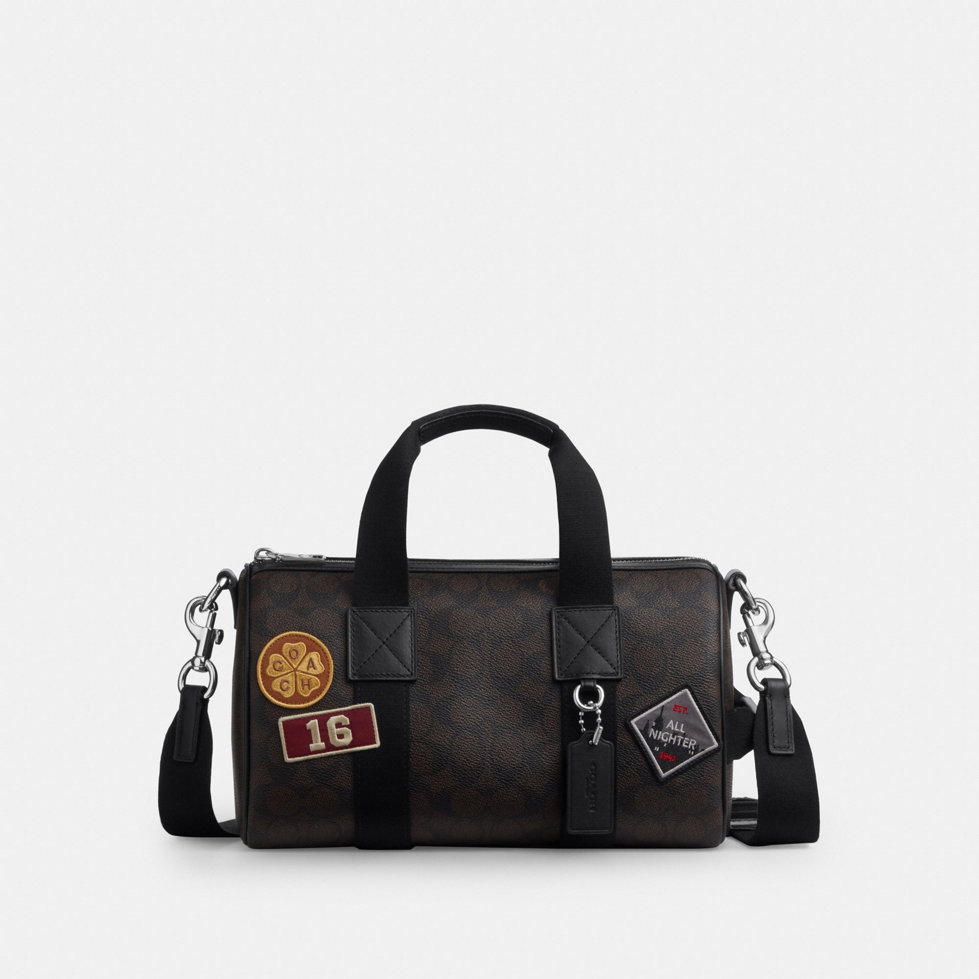 Explorer Duffle Bag 28 In Signature Canvas With Patches