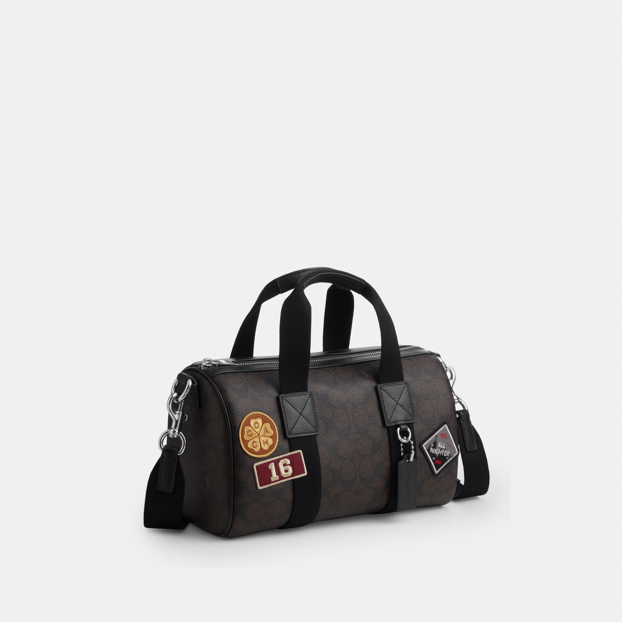 Explorer Duffle Bag 28 In Signature Canvas With Patches