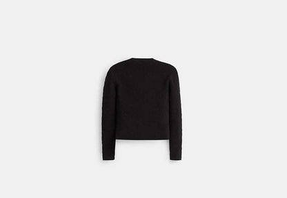Restored Signature Knit Cropped Cardigan