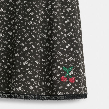 Restored Floral V-Neck Dress