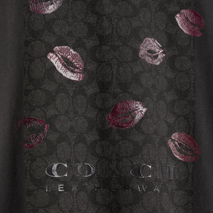 Restored Signature Square Kiss Print T-Shirt