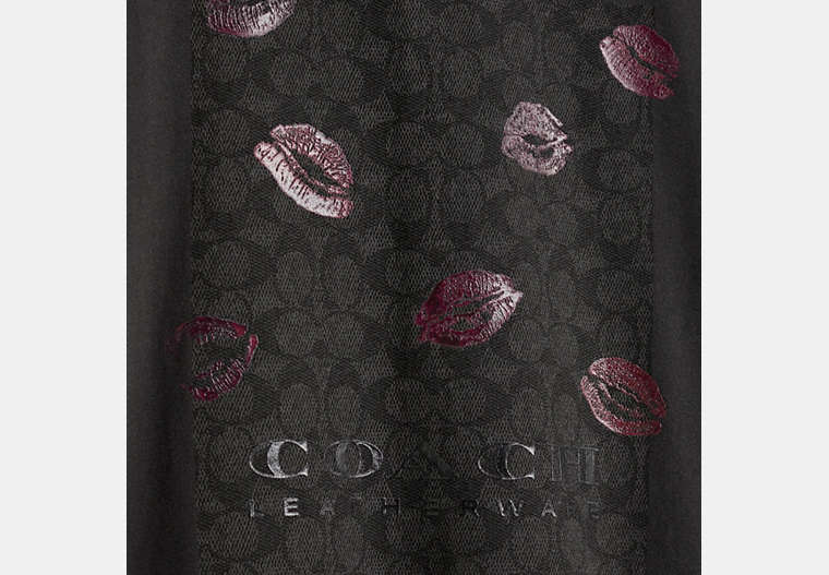 Restored Signature Square Kiss Print T-Shirt