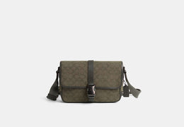 Restored League Messenger Bag In Signature Canvas Jacquard