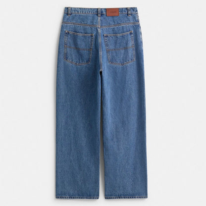 Restored Medium Wash Skater Jeans