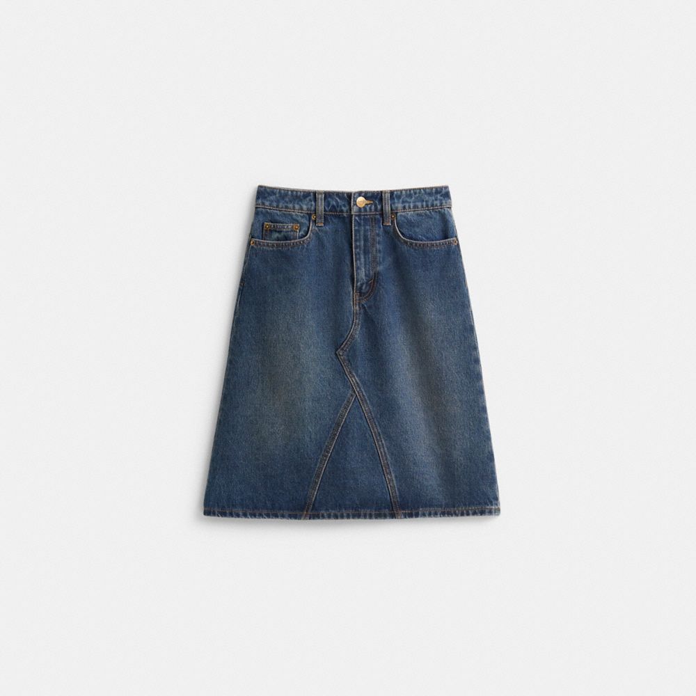 Restored Denim Skirt