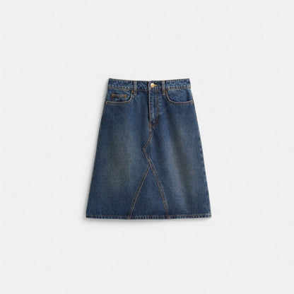 Restored Denim Skirt