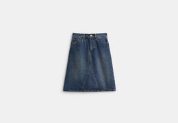 Restored Denim Skirt
