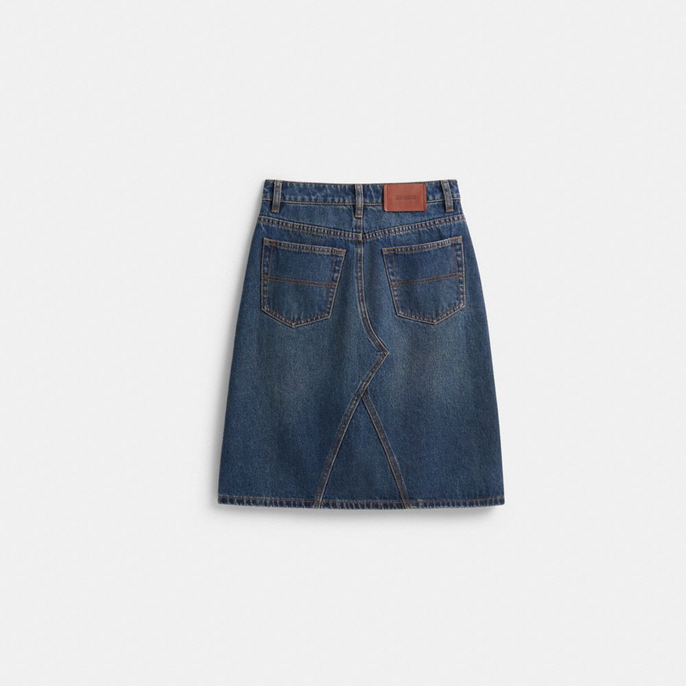 Restored Denim Skirt