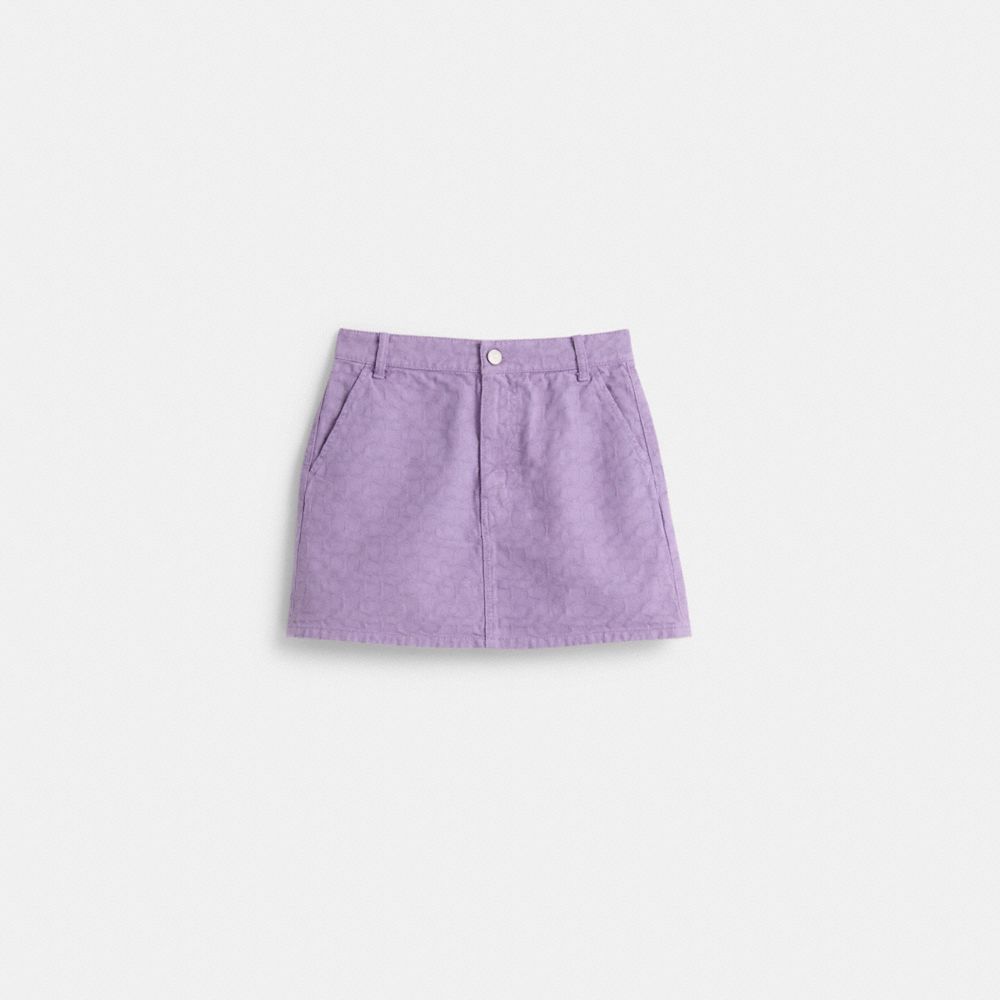 Restored Signature Denim Skirt