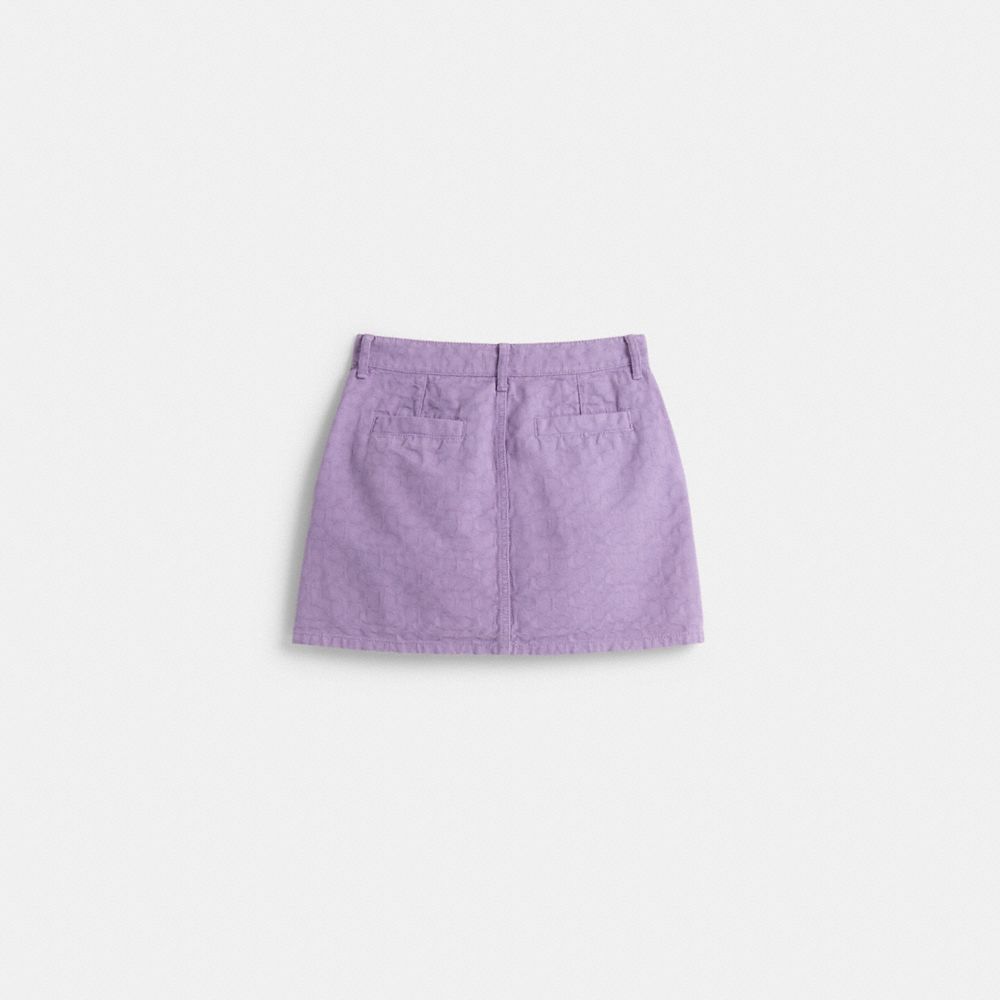 Restored Signature Denim Skirt