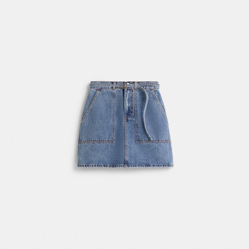 Restored Denim Skirt