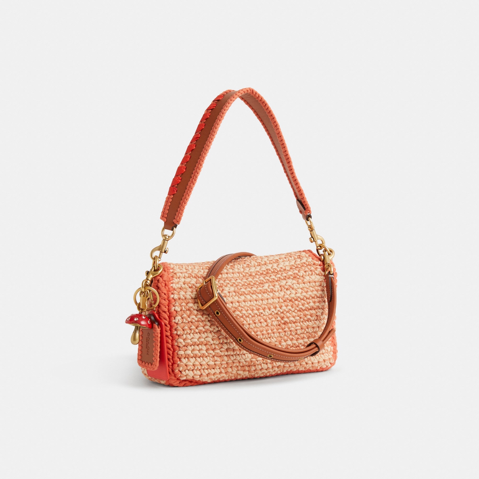 Reloved Soft Tabby Shoulder Bag With Crochet