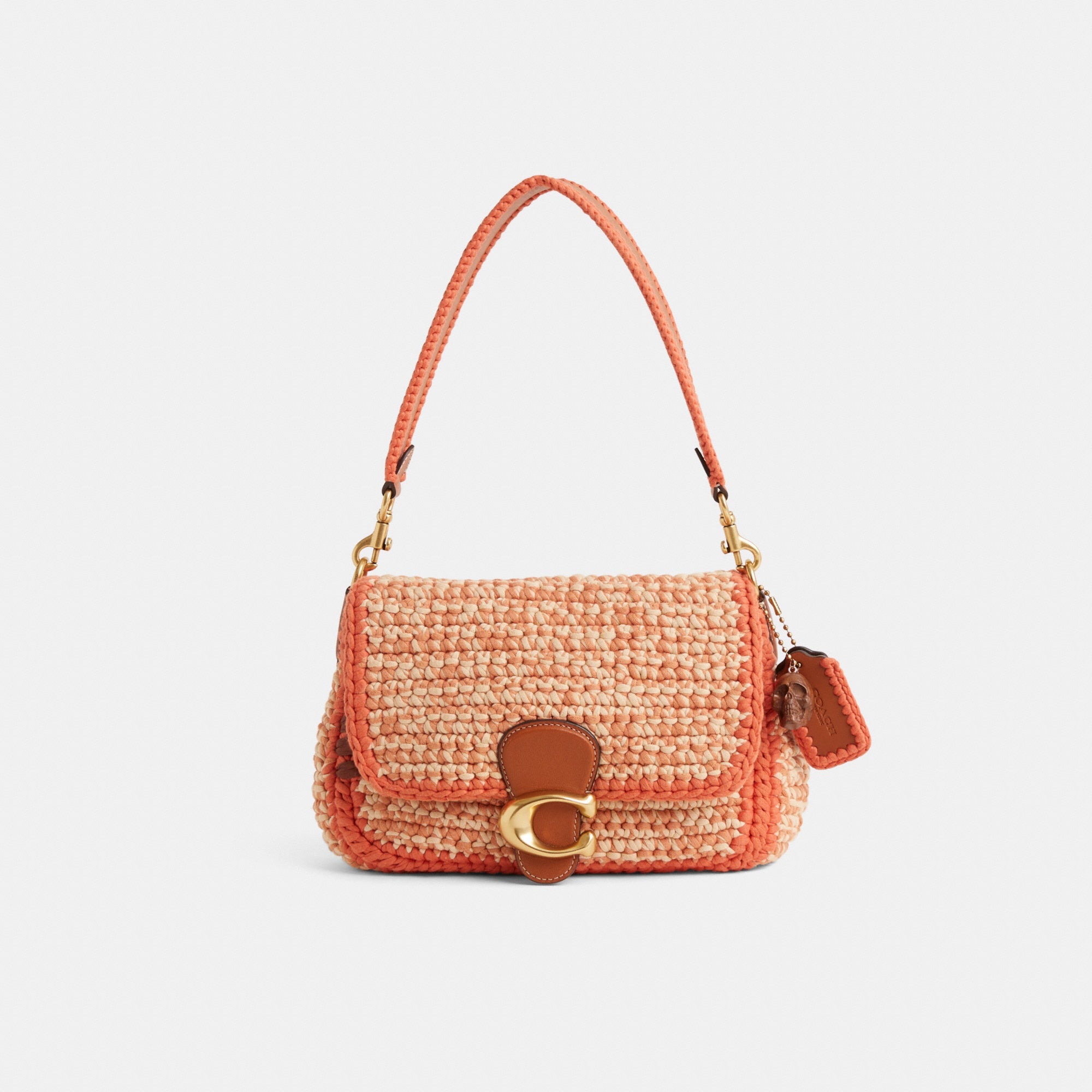 Reloved Soft Tabby Shoulder Bag With Crochet