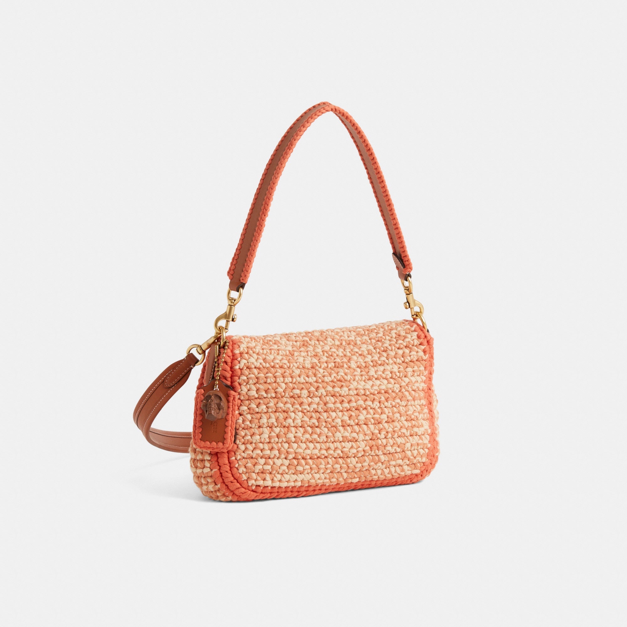 Reloved Soft Tabby Shoulder Bag With Crochet