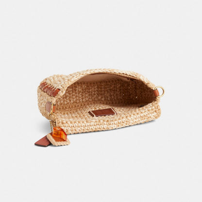 Custom Soft Tabby Shoulder Bag With Crochet
