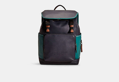 Restored League Flap Backpack In Colorblock