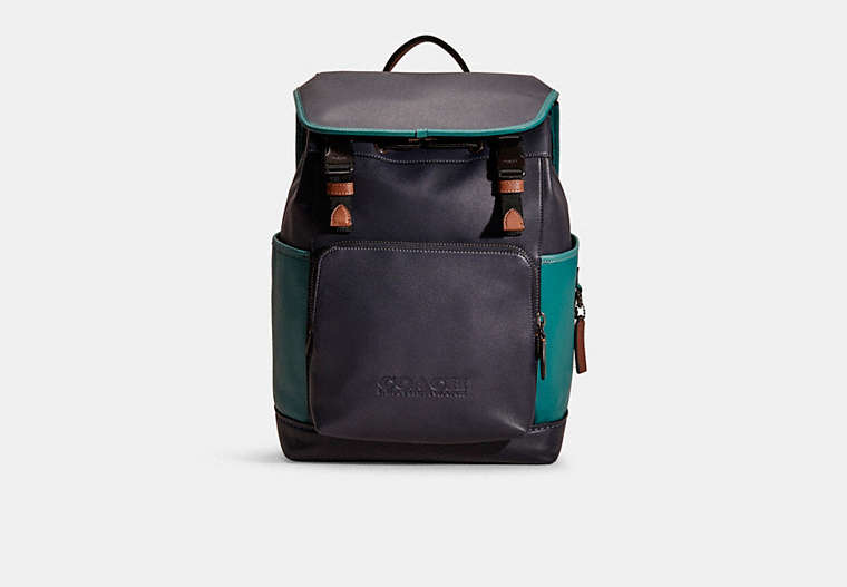 Restored League Flap Backpack In Colorblock