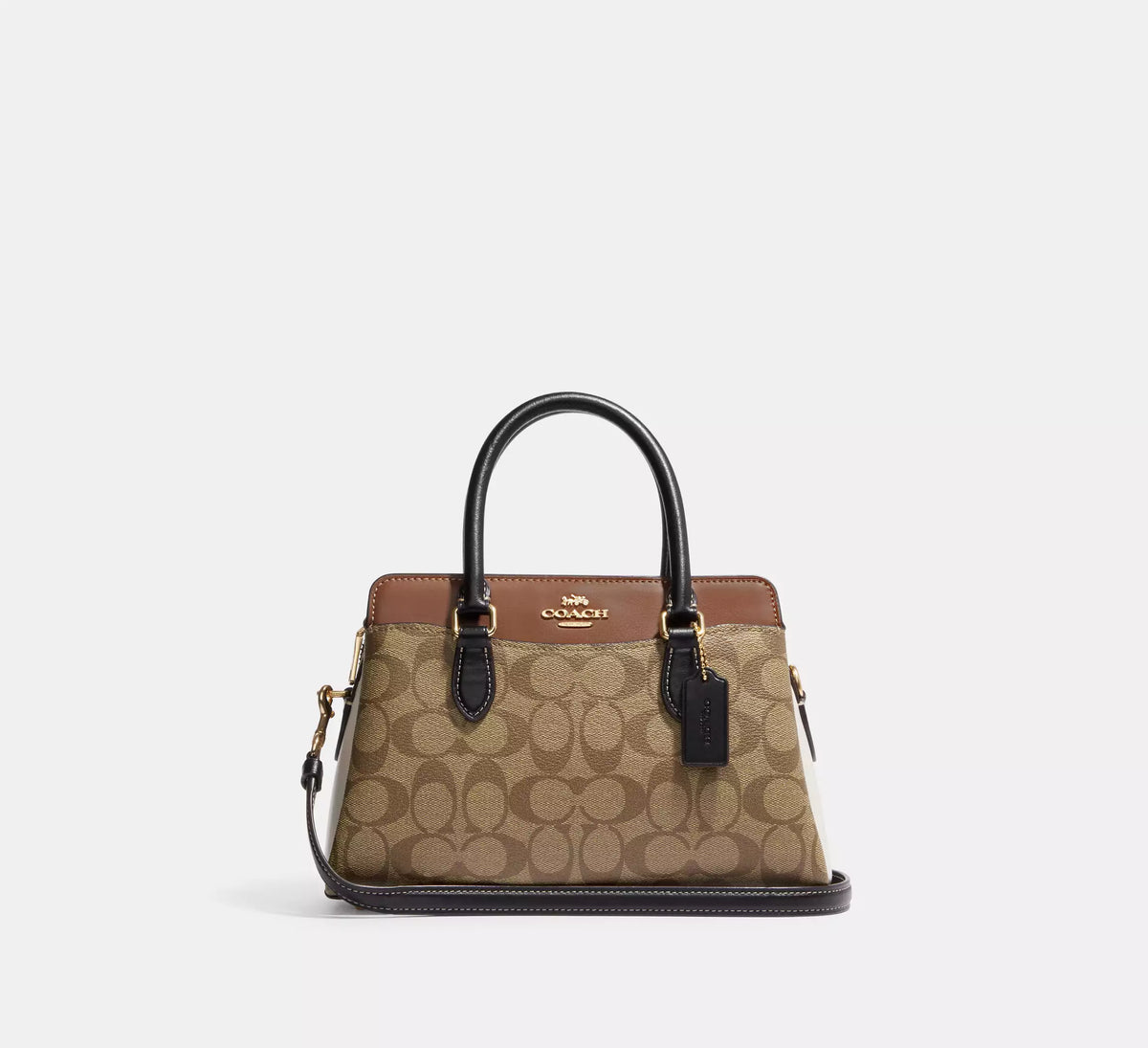 Coach Mini Darcie Carryall Bag In Colorblock Signature Canvas - Bags | Shop From The Mirage