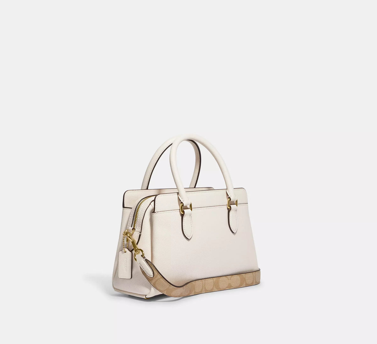 Coach Mini Darcie Carryall Bag With Signature Canvas Detail - Bags | Shop From The Mirage