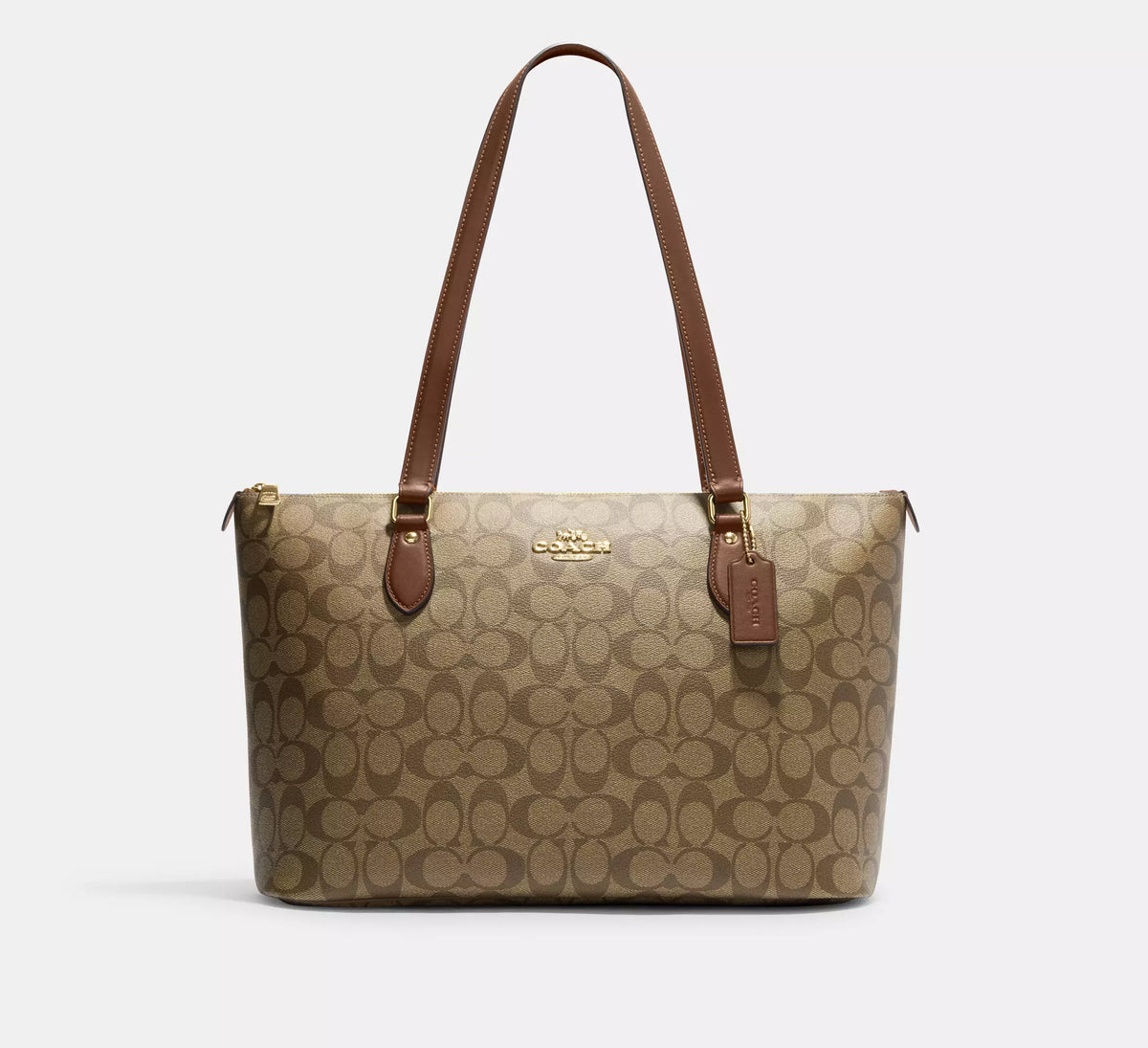 Coach Gallery Tote Bag In Signature Canvas - Bags | Shop From The Mirage