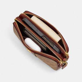 Kira Crossbody Bag In Colorblock Signature Canvas