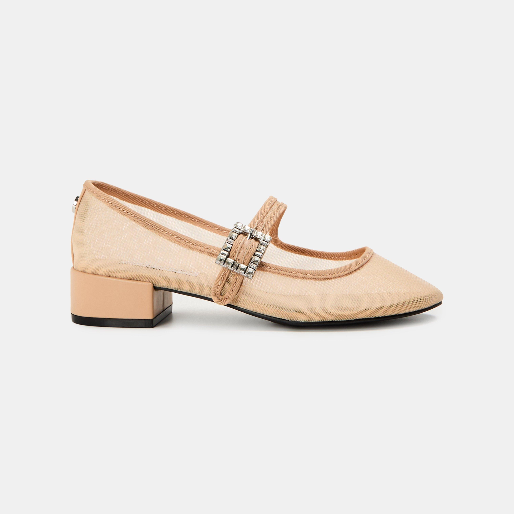 Champaign Block Heel Court Shoes