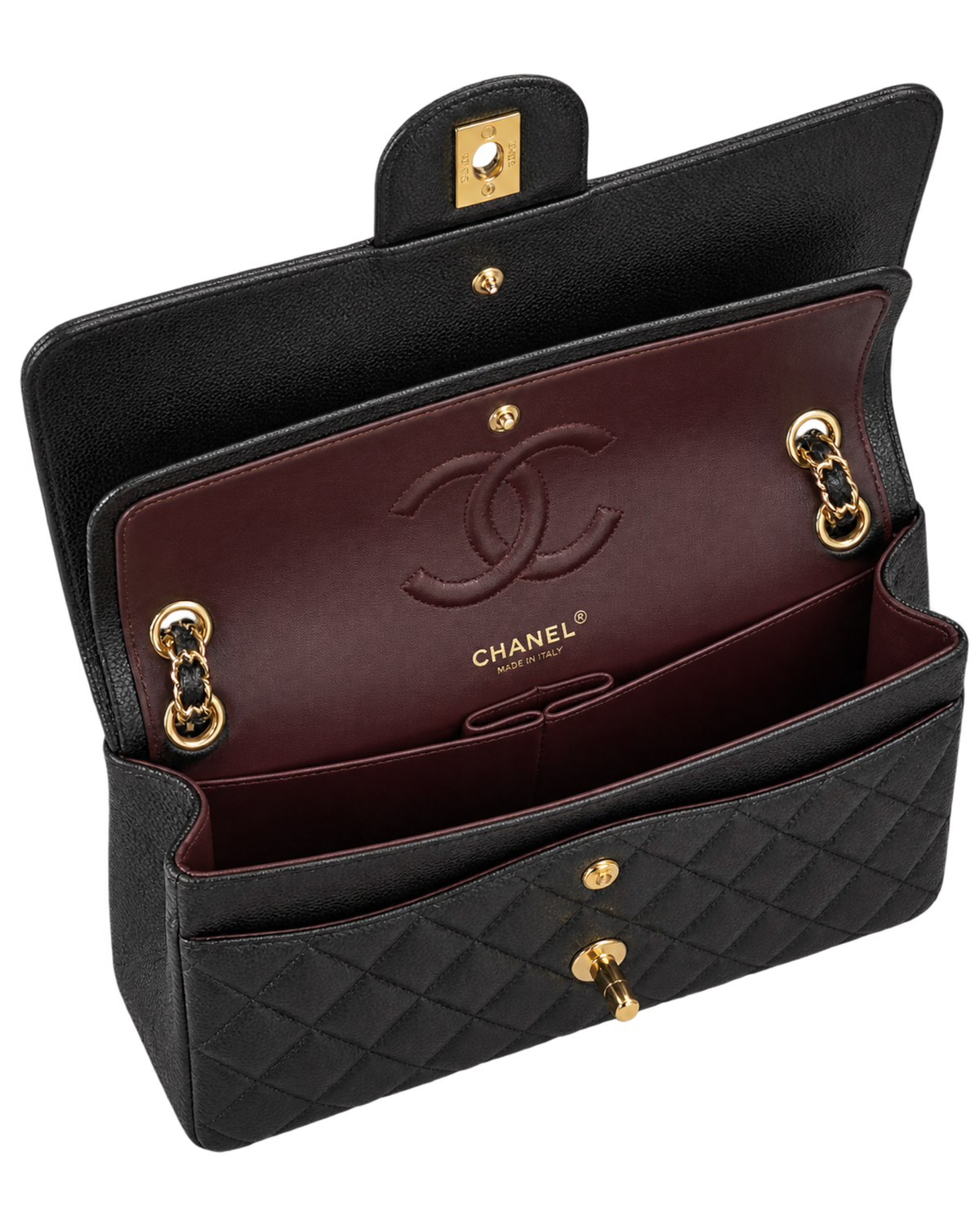 Chanel Black Caviar Medium Classic Double Flap Bag
