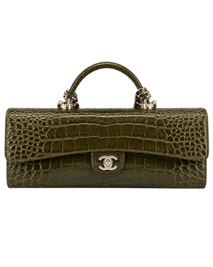 Chanel Long Top Handle Clutch with Chain