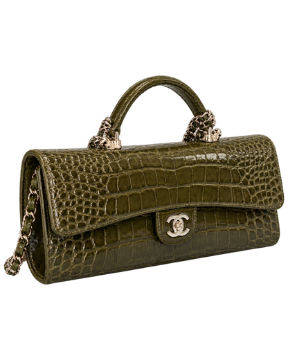 Chanel Long Top Handle Clutch with Chain