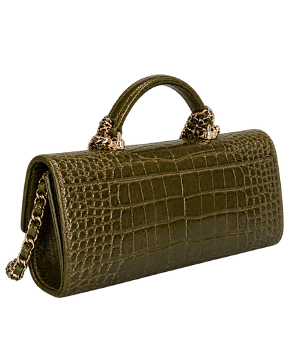 Chanel Long Top Handle Clutch with Chain