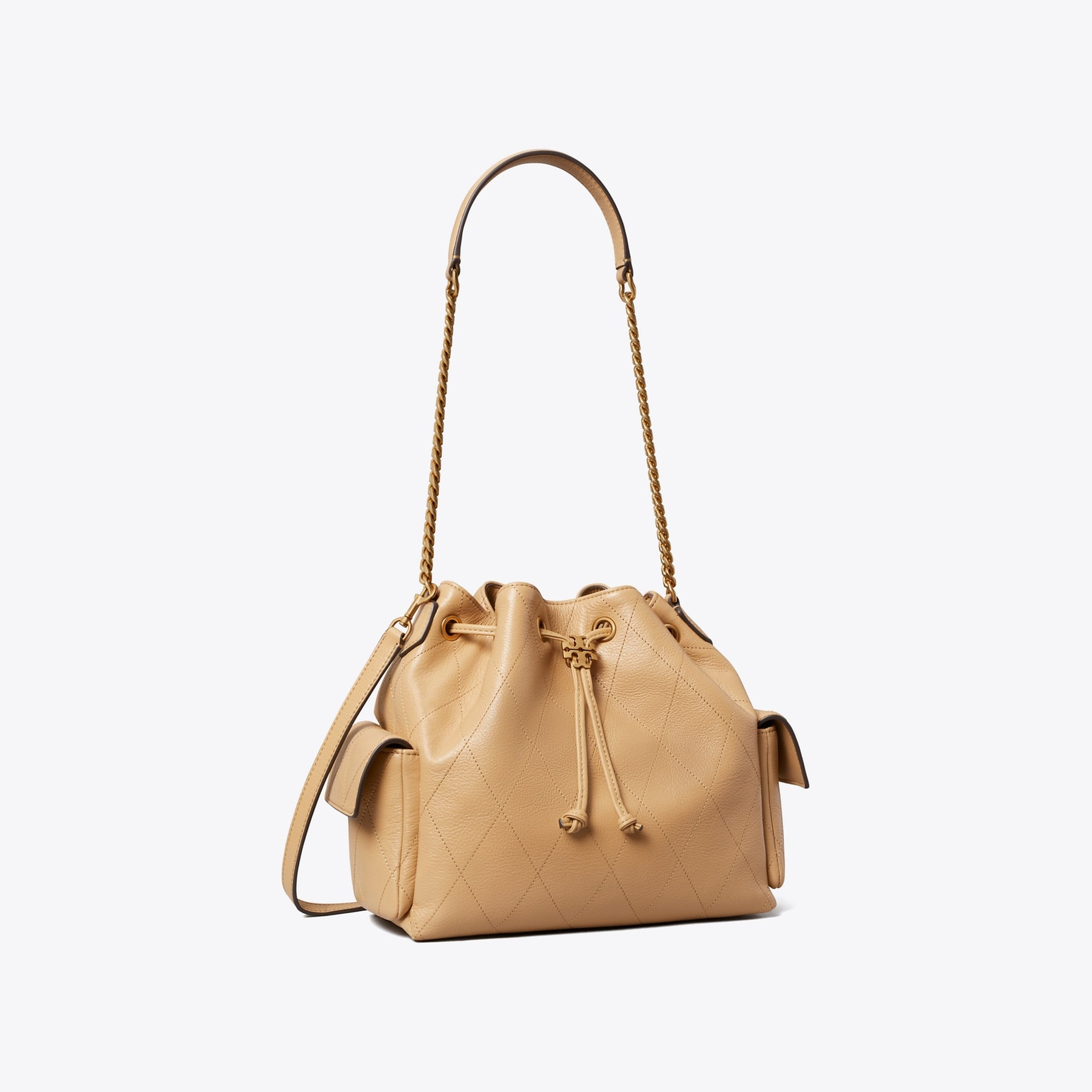 Charlie Quilted Drawstring Shoulder Bag