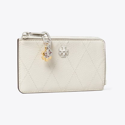 Charlie Quilted Zip Card Case