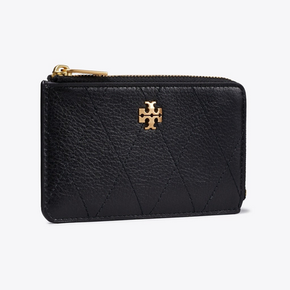 Charlie Quilted Zip Card Case