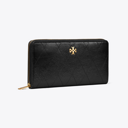 Charlie Quilted Zip Continental Wallet