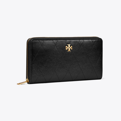 Charlie Quilted Zip Continental Wallet