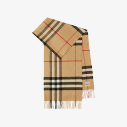 Check Cashmere Scarf