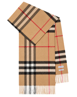 Check Cashmere Scarf