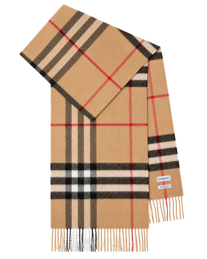 Check Cashmere Scarf