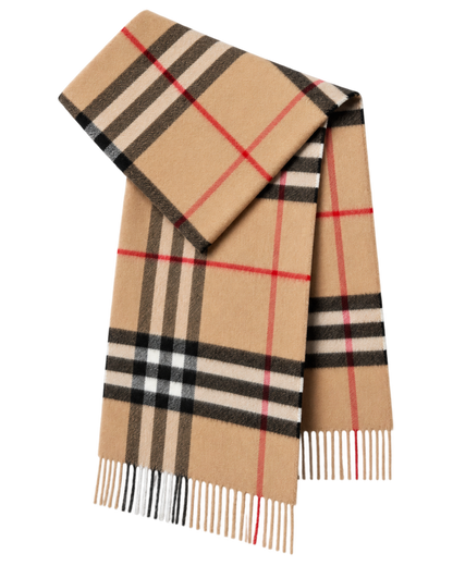 Check Cashmere Scarf