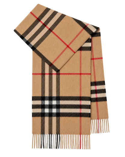 Check Cashmere Scarf