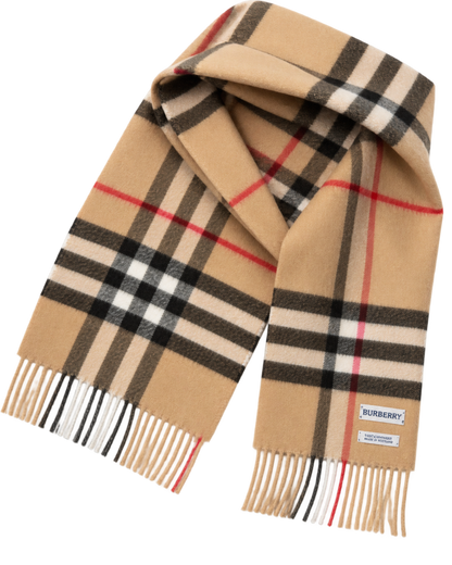 Check Cashmere Scarf
