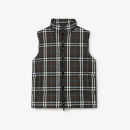 Check Puffer Gilet