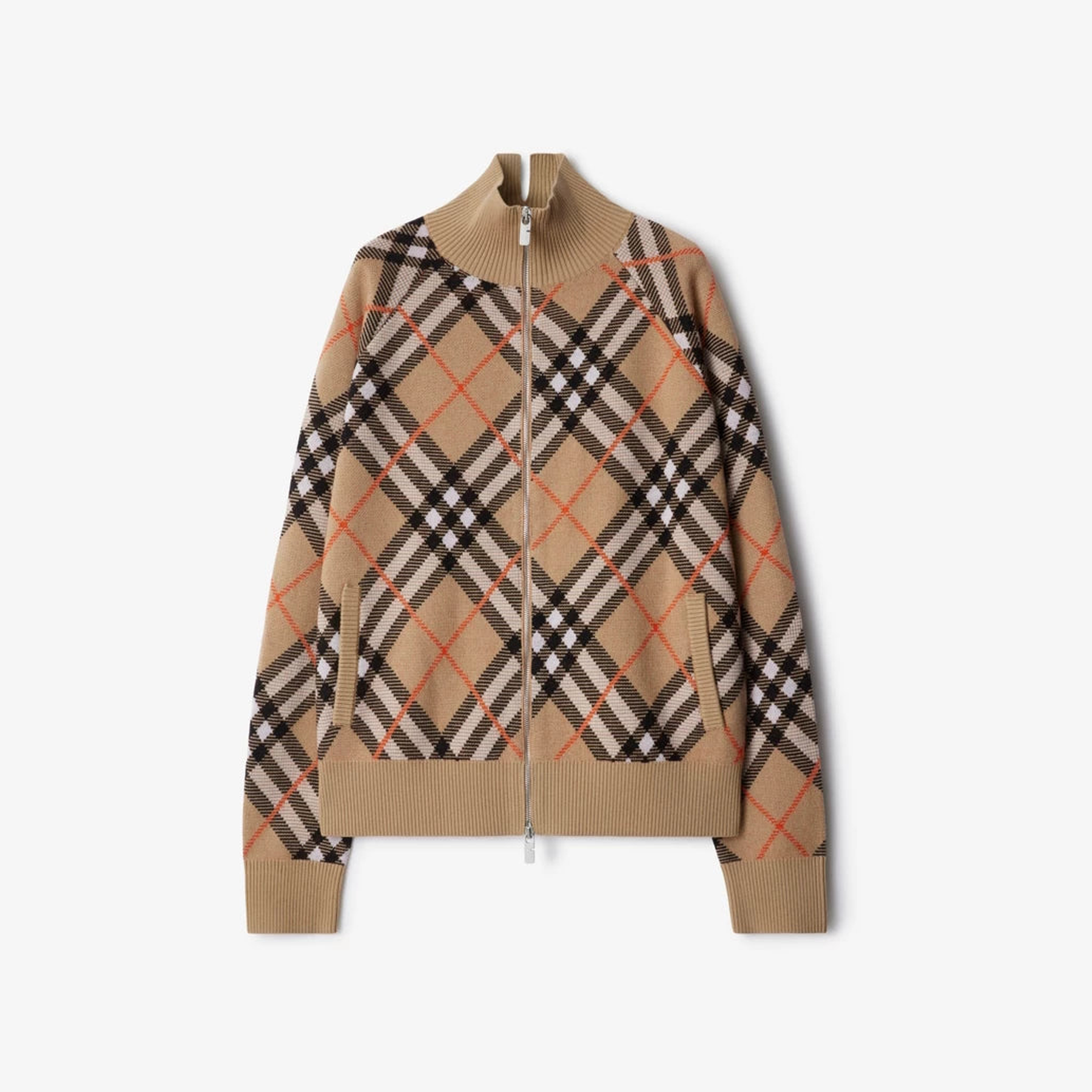 Check Wool Mohair Blend Jacket