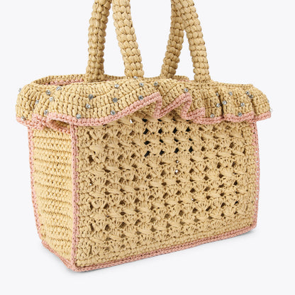 Chelsea Ruffle Tote Bag