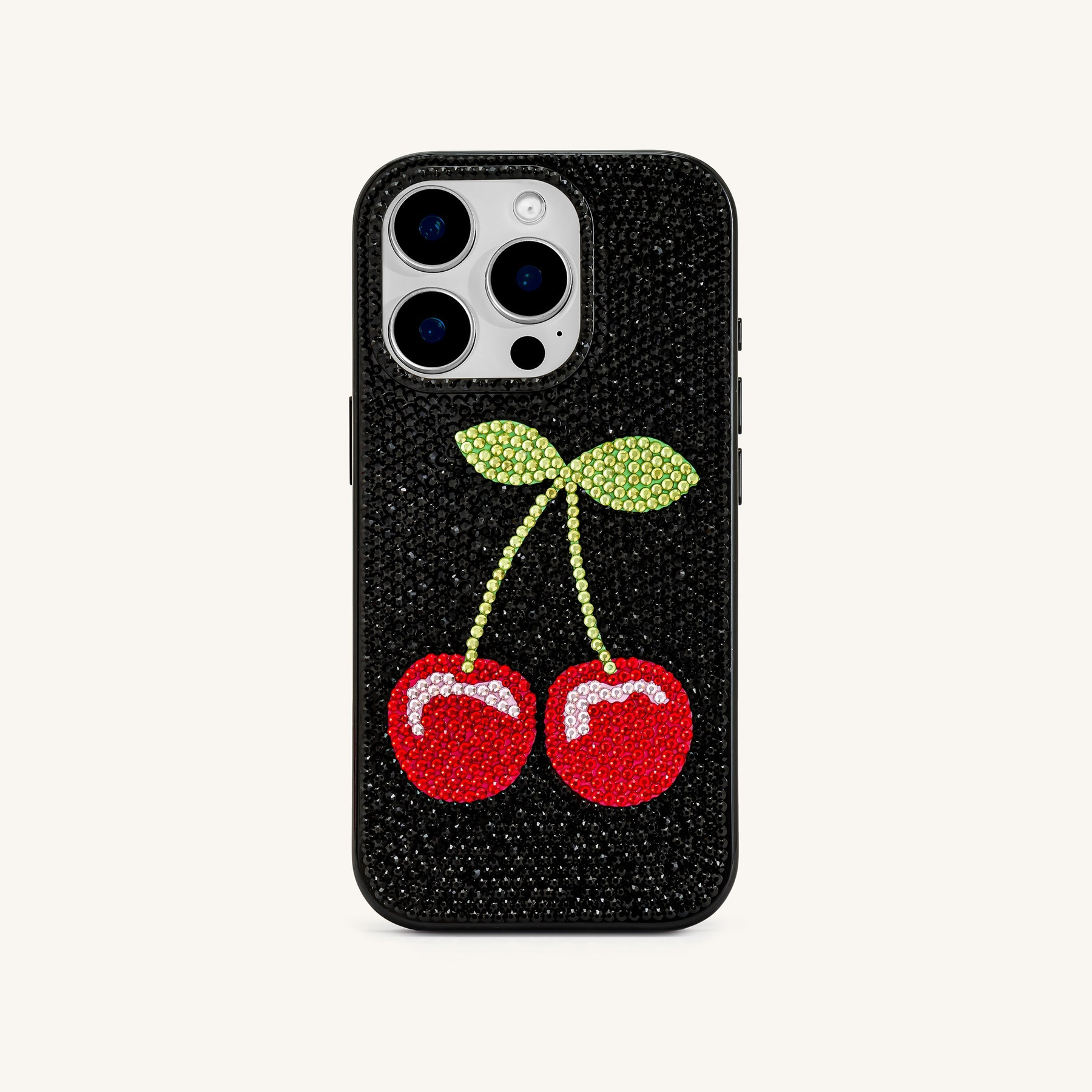 Cherry Phone Case - Multicolor Black