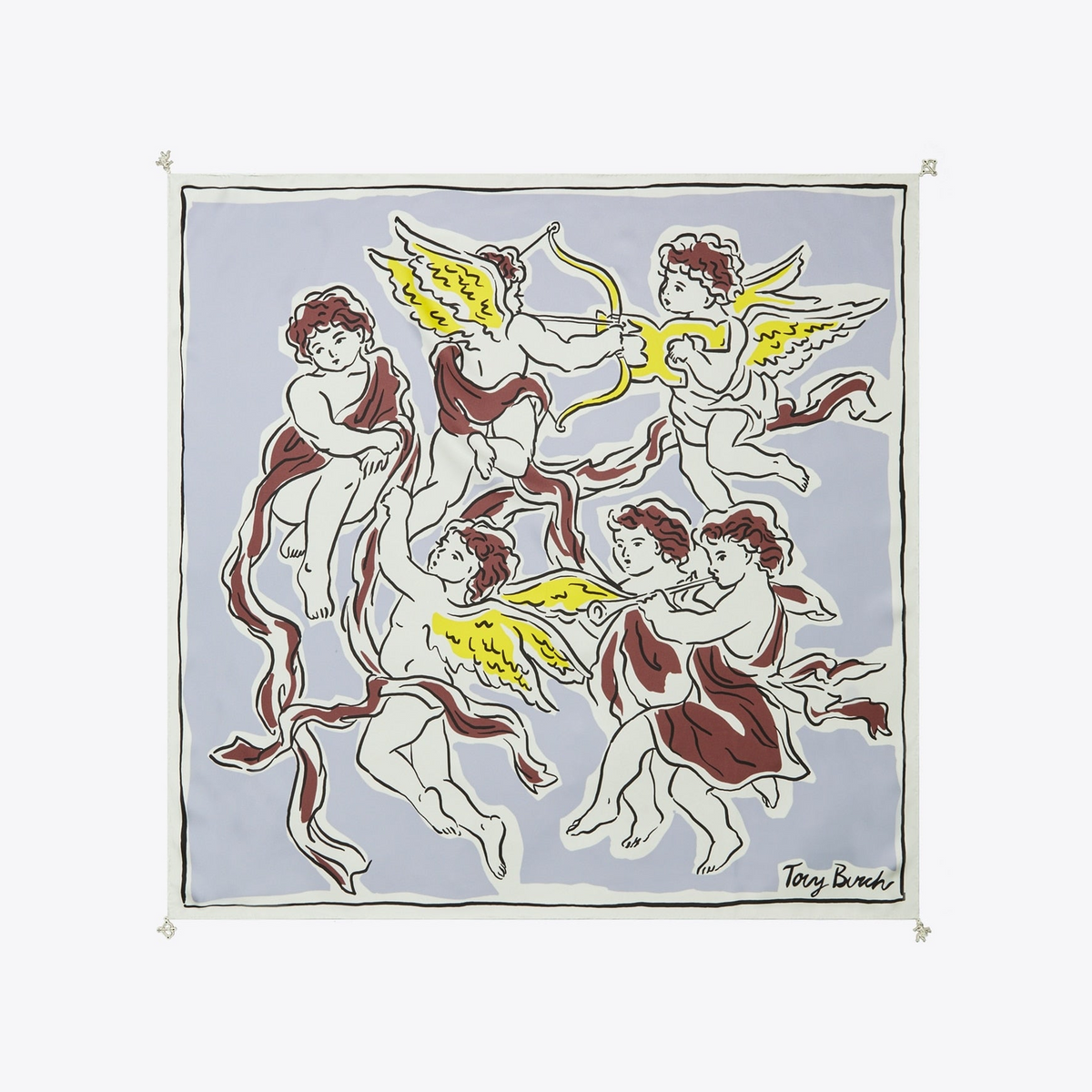 Cherubs Silk Square Scarf