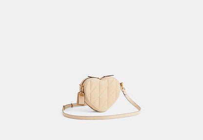 Reloved Heart Crossbody Bag With Quilting
