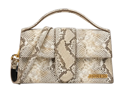 LE GRAND BAMBINO BEIGE PYTHON SKIN